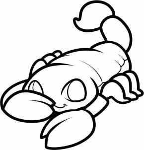 动物简笔画大全:蝎子的简笔画画法和步骤