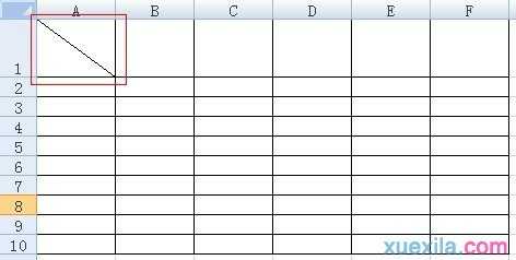 excel表格里加双斜线的方法