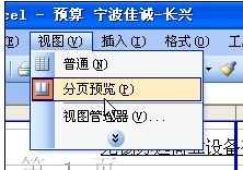 excel2003删除分页符的教程