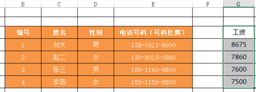 excel表格内容隐藏的教程