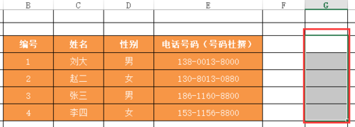 excel表格内容隐藏的教程