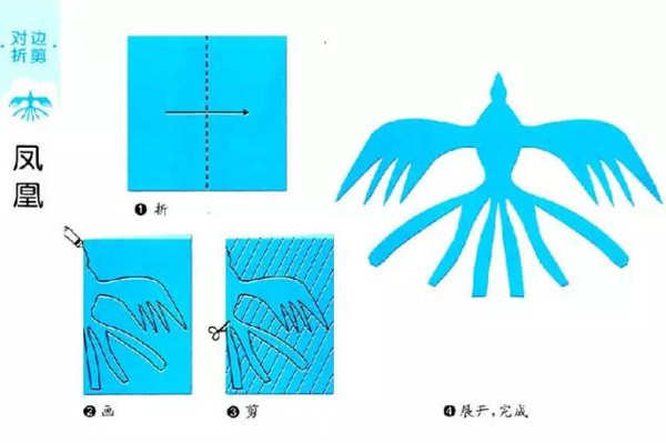 运用轴对称图形剪剪纸教程