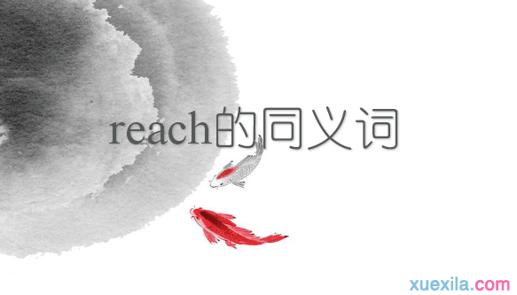 reach的同义词辨析