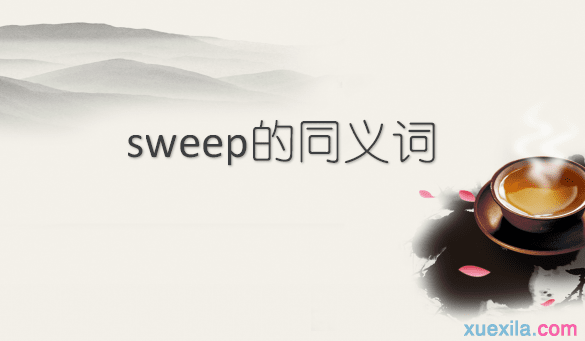 sweep的同义词辨析