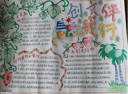 文明礼伴我行手抄报