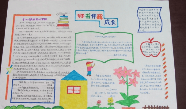 小学生读书书手抄报