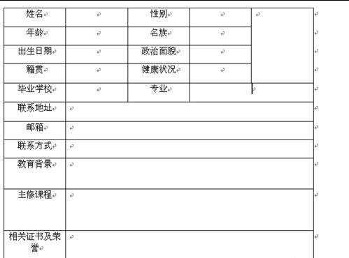 word怎么制作个人简历表的两种方法