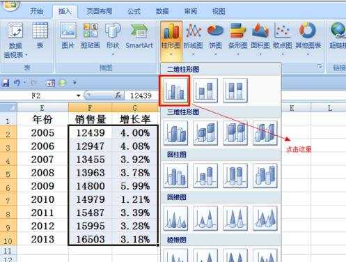 excel2007怎样制作叠加折线图