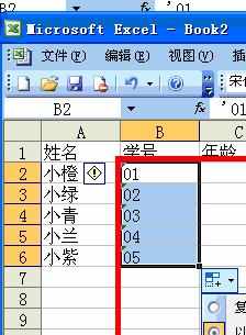 excel2003数据填充功能的使用教程