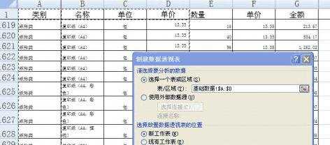 excel2007插入透视表的教程