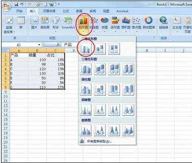 excel2007创建次坐标轴的教程