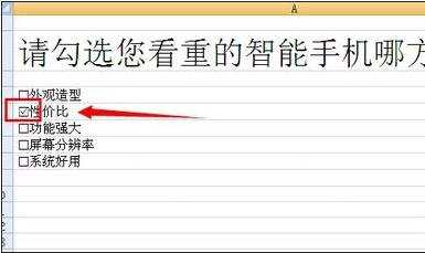 excel2007录入打钩的教程