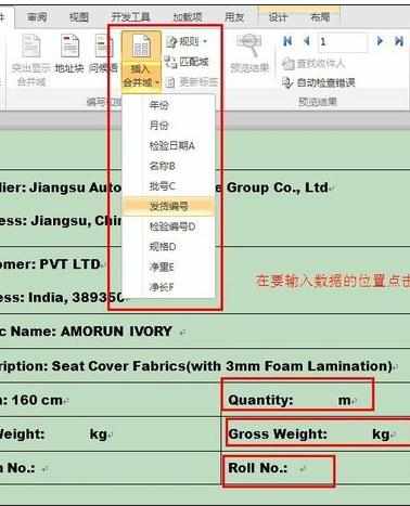 excel2010邮件合并功能的使用教程