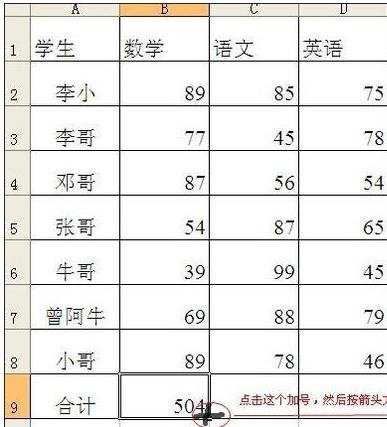 excel 相加公式的教程