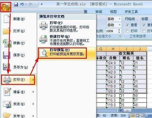 excel2007打印区域的设置教程