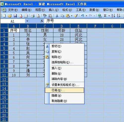 excel2003调整最合适列宽的教程