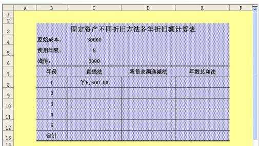 excel折旧函数的使用教程