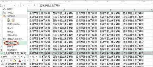 excel表格间距调整的方法