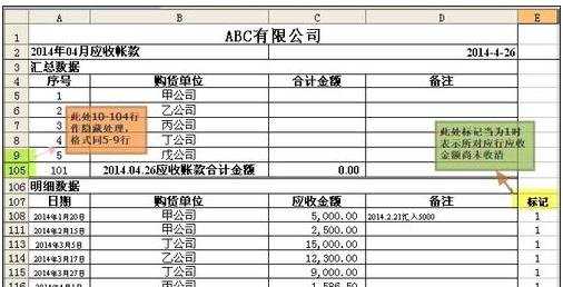 excel表格金额汇总的教程