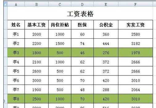 excel2007隔行变色处理的方法