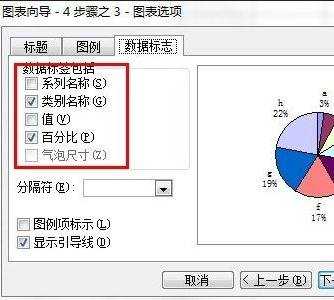 excel中制作饼状图的教程