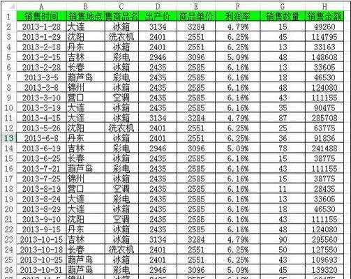 excel表格冻结的教程