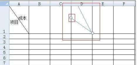 excel表格内画两条斜线的教程