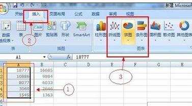 excel2007绘制饼图的教程