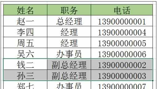 excel表格内容进行互换的方法