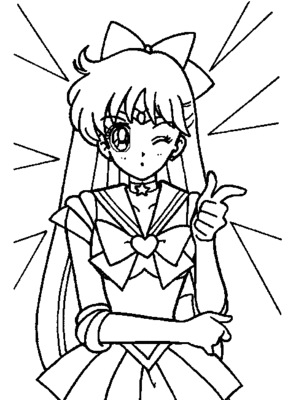 美少女战士简笔画大全