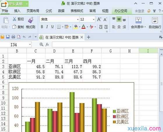 wps演示怎么插入柱形图