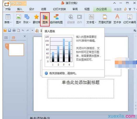 wps ppt怎么做柱形图图文教程