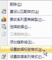 excel2007怎样设置数据标签格式