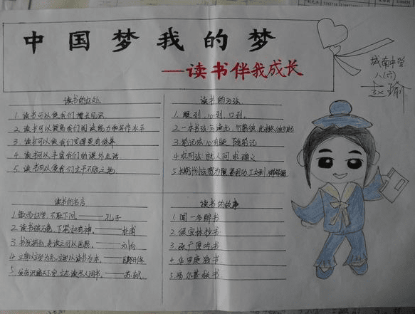 小学读书手抄报