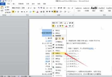 word2010怎么为文档添加目录