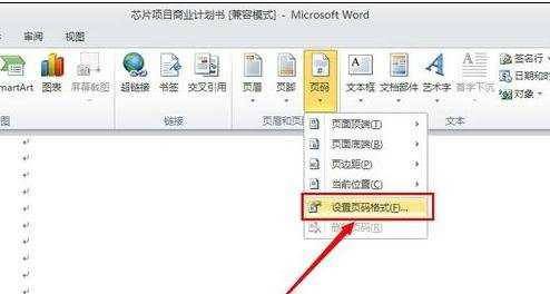 word2010页码格式如何设置