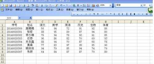 excel排列分数的方法