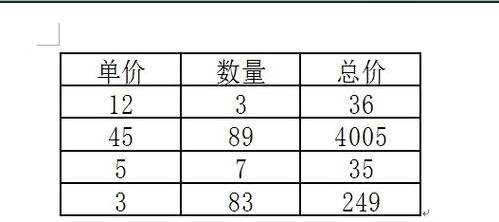 在word中插入excel公式的方法