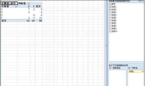 excel2007制作数据透视表的教程