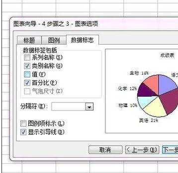 excel表格制作饼图的方法