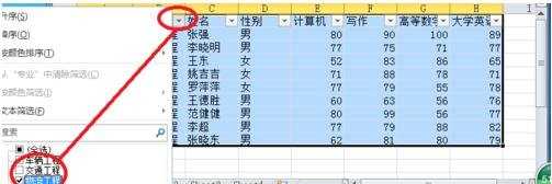 excel制作自动筛选的教程