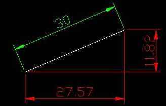 如何测量CAD斜线的长度