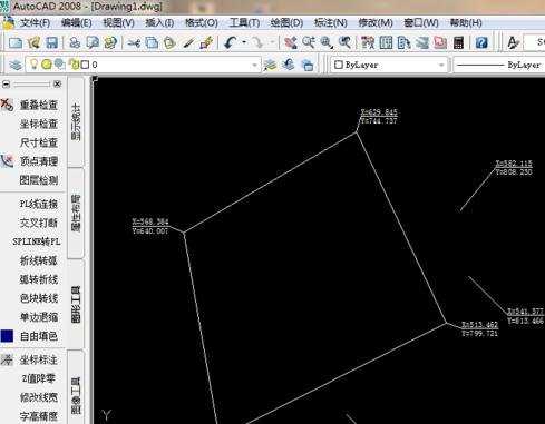 cad怎样给图形标注坐标的