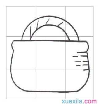 儿童简笔画步骤，篮子简笔画步骤