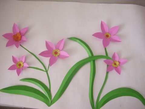 花朵纸浮雕图片