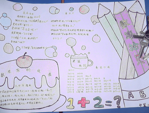 数学手抄报标题图片