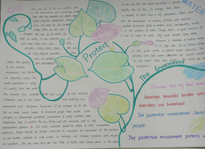 保护环境英语手抄报资料