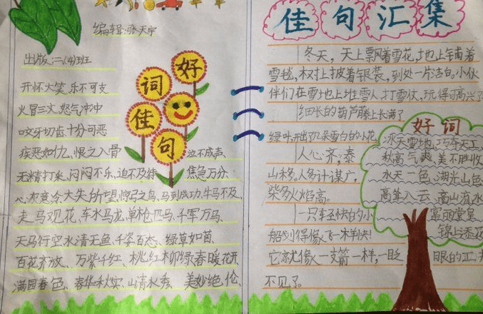 小学2年级手抄报图片