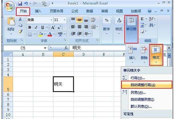 excel2007数据调整列宽的方法