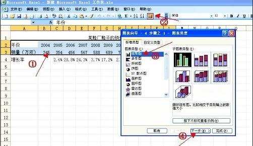 excel制作柱状图的方法